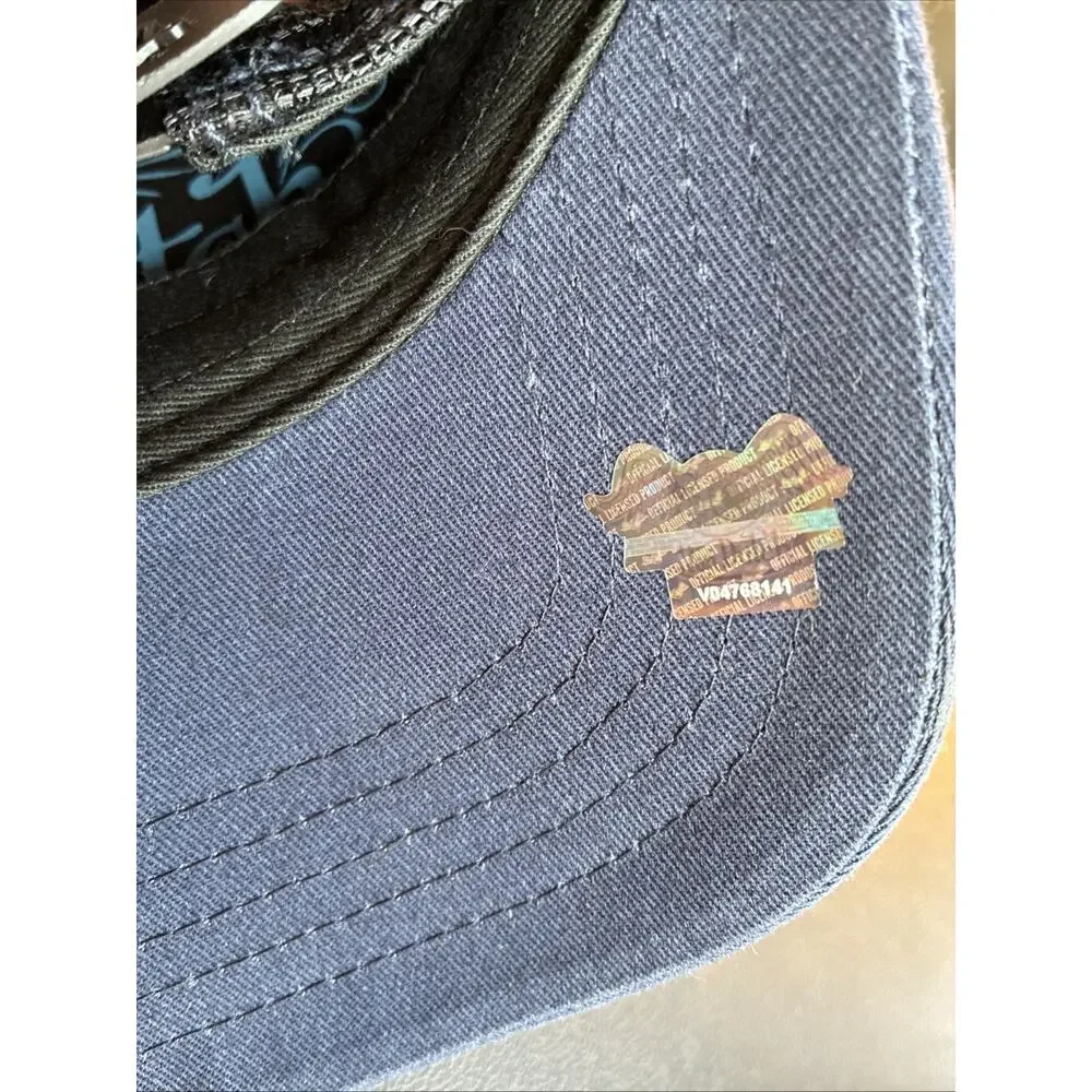 Von Dutch Navy Hat with Light Blue & White Logo Patch